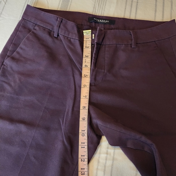 Liverpool Eggplant Ankle Pants - Picture 3 of 4